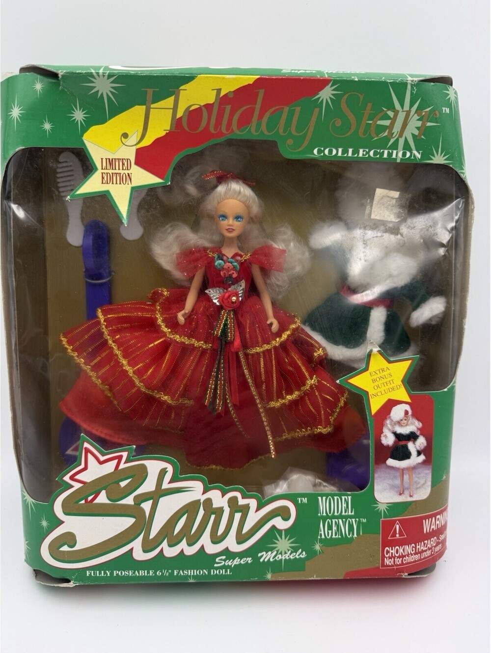 Starr Model Agency Holiday Collection Doll Vintage 1990s JPI Jakks Pacific NEW